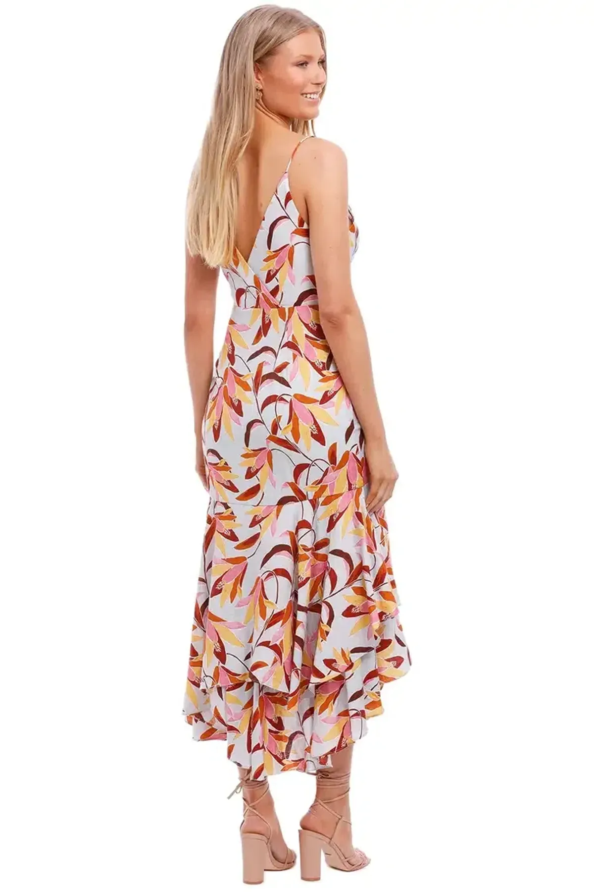 Acler Marlay Midi Dress Floral Size 8 - Image 3