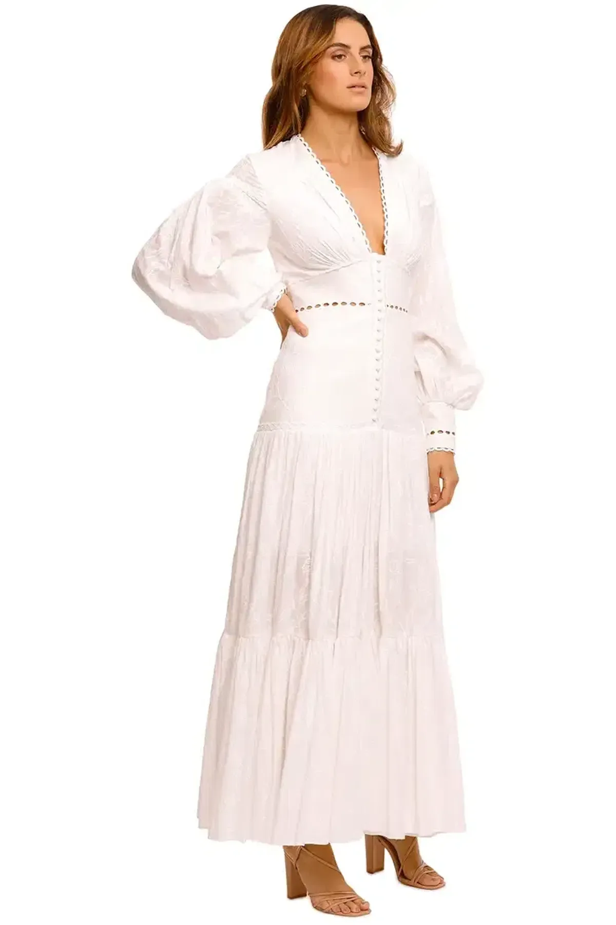 Acler Hender Dress in Ivory Size 10 - Image 2