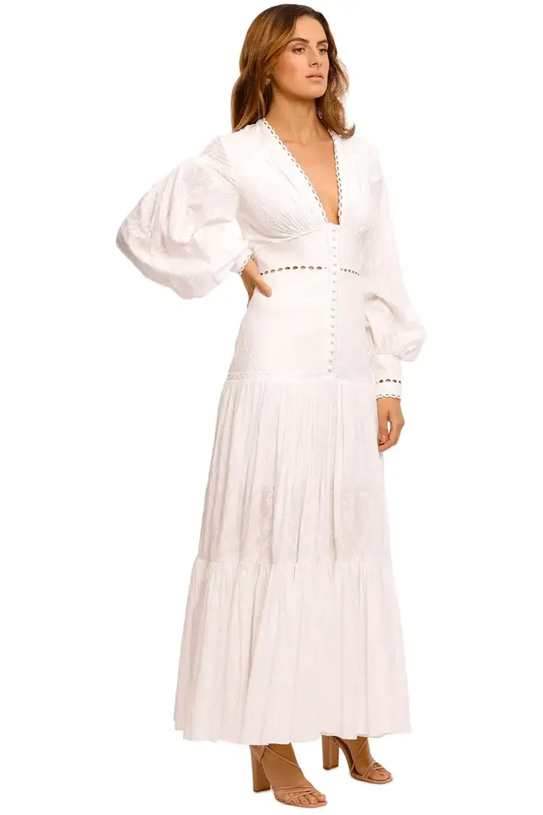 Acler Hender Dress in Ivory Size 12 for rent on The Volte - main image