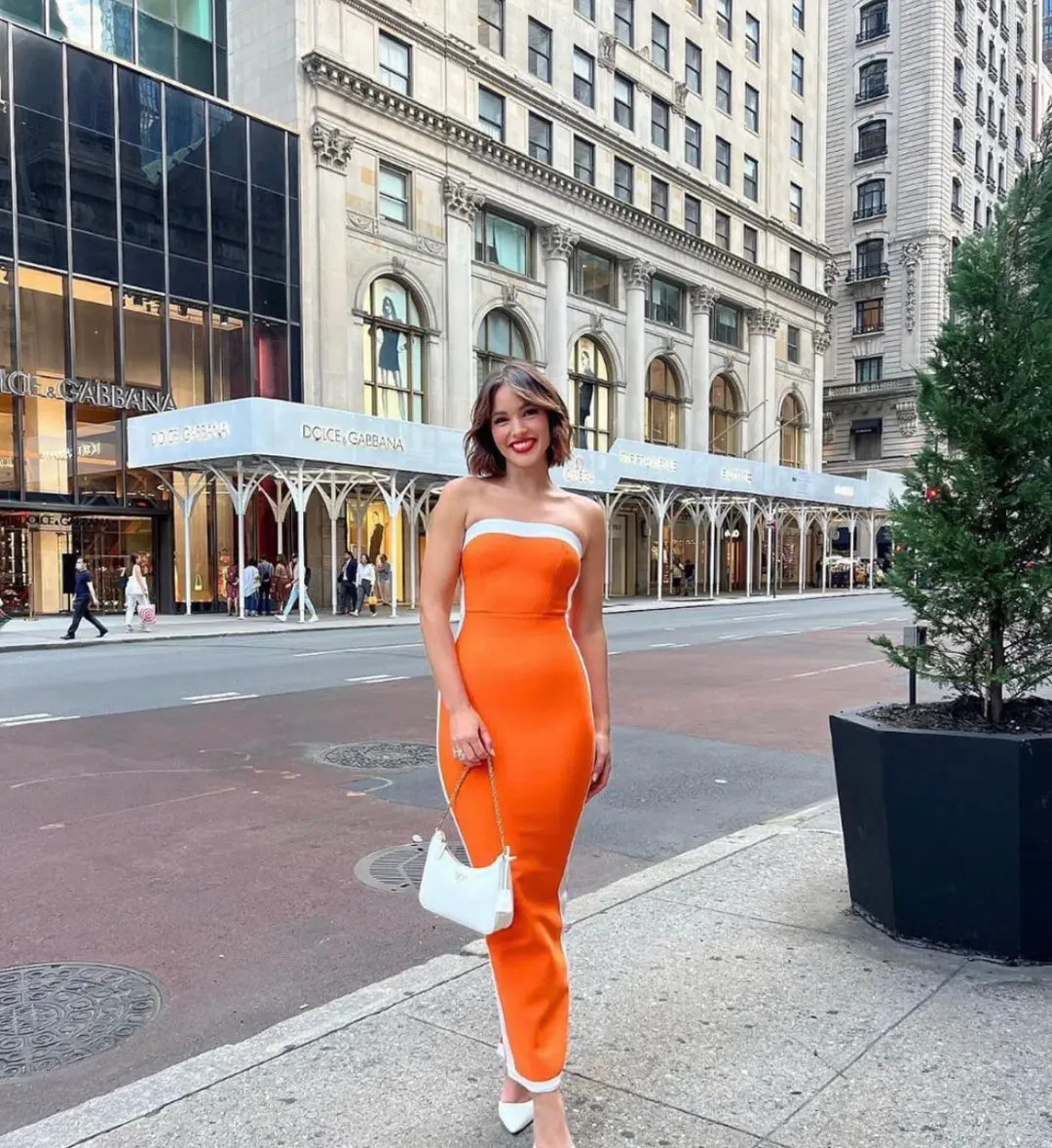 Bianca & Bridgett Ashley  Dress  Orange Size 6 for rent on The Volte - main image