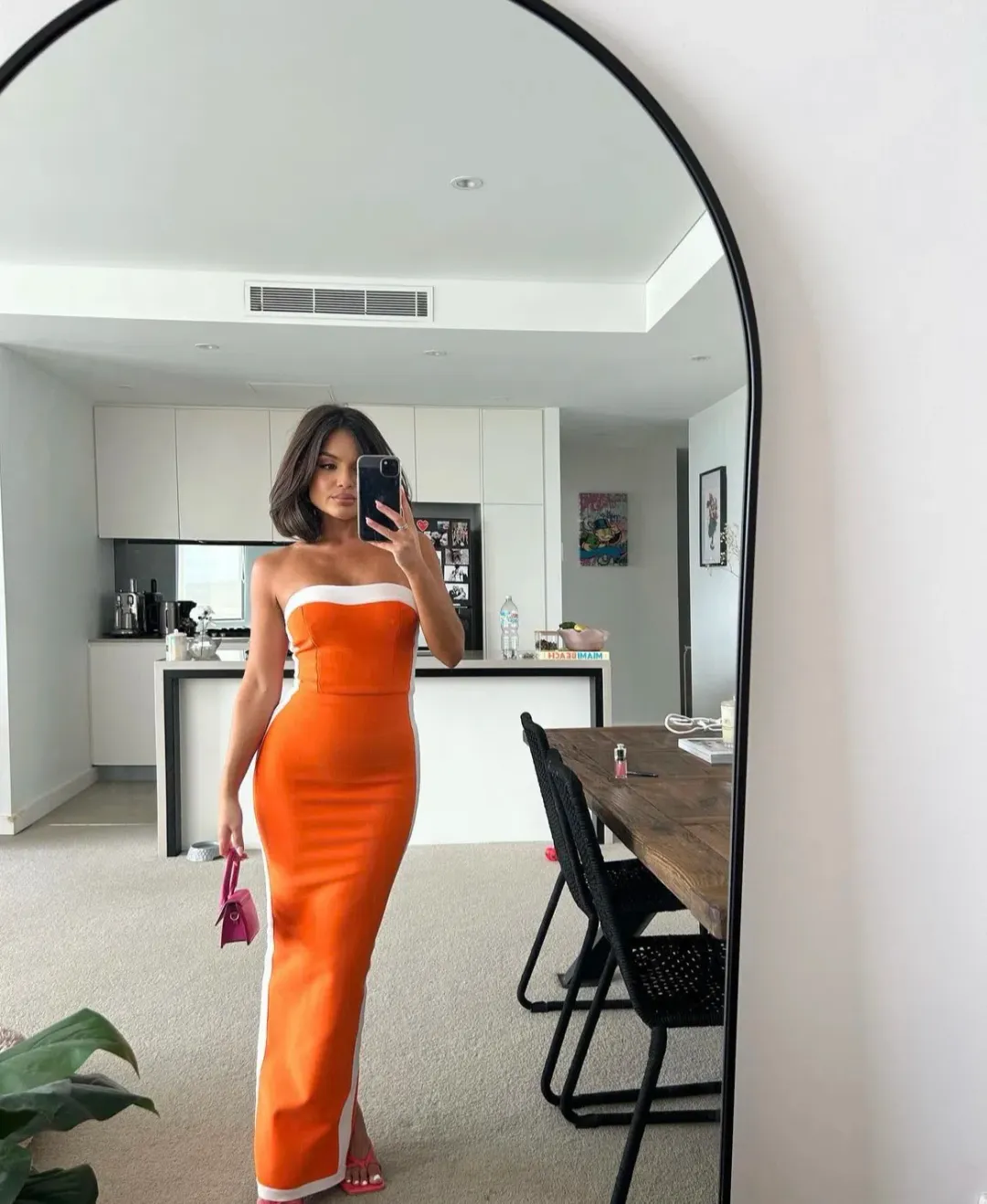 Bianca & Bridgett Ashley  Dress  Orange Size 6 for rent on The Volte - main image