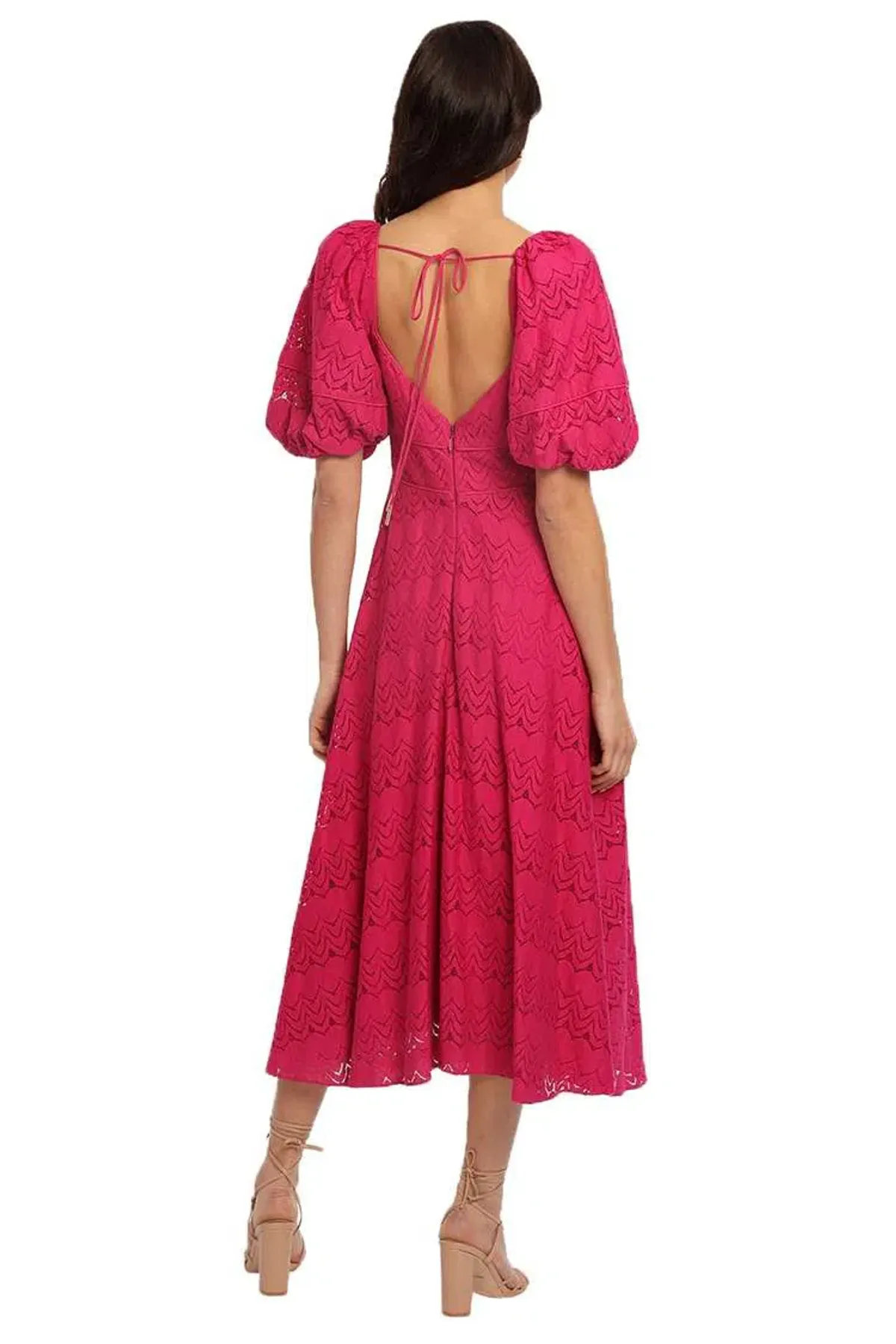 Acler Stapleton Dress Fuschia Pink Size 10 - Image 3