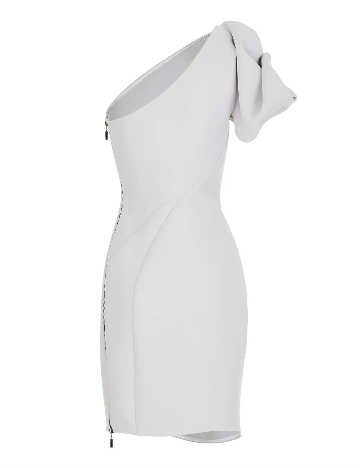 Maticevski Mimicry Grey Mini Dress Grey Size 10 - Image 6