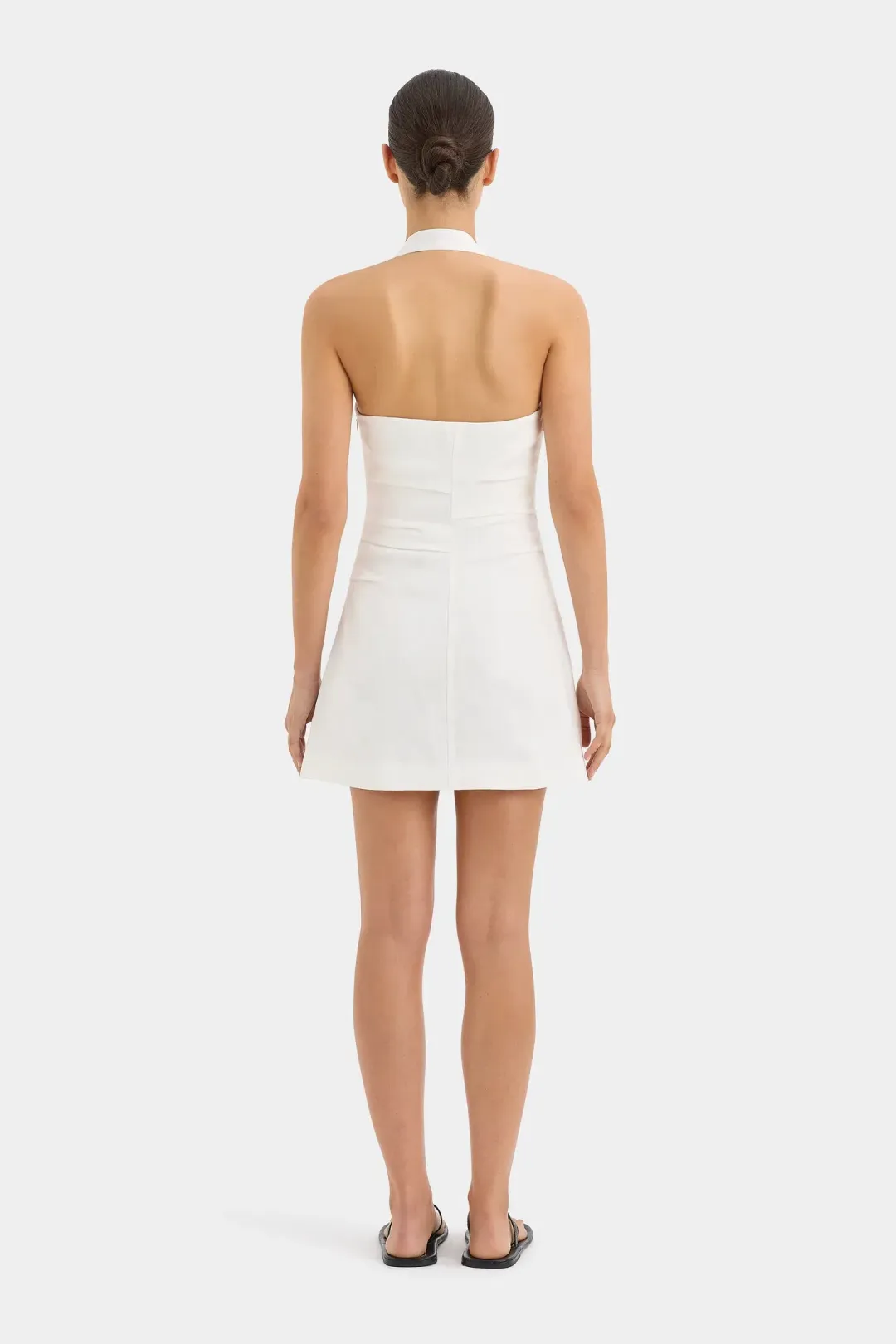 Sir The Label Noemi Halter Mini Dress White Size 1/Au 8 for rent on The Volte - main image