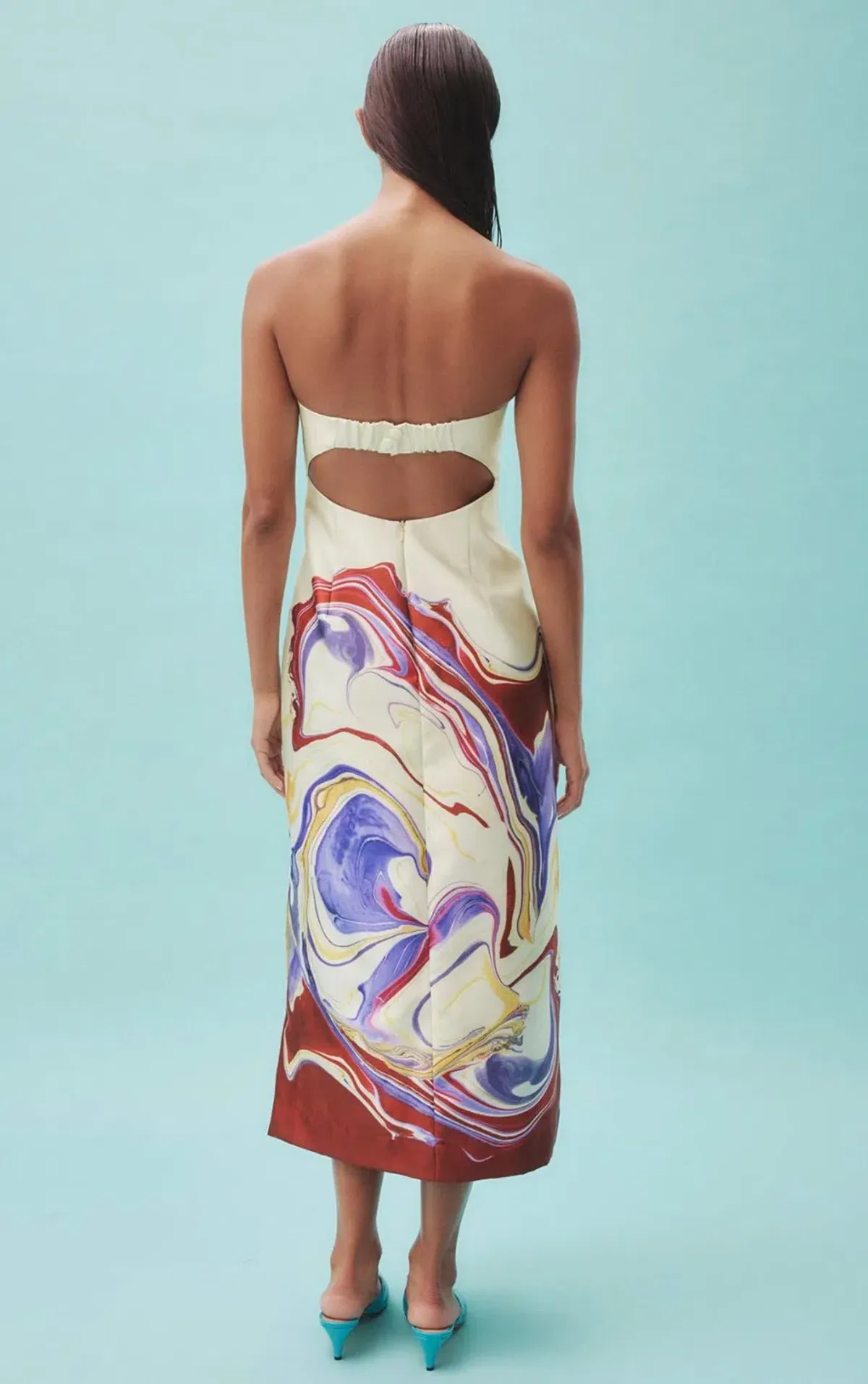 Alemais Luca Corset Dress Print Size 14 - Image 3