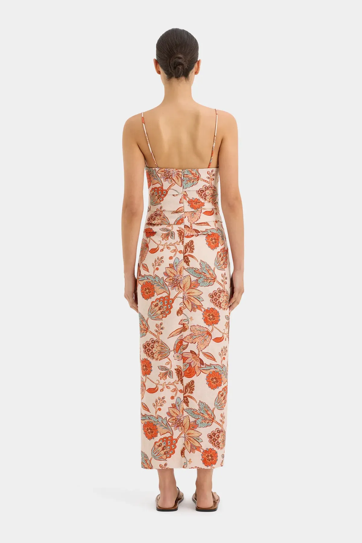 Sir The Label Noemi Balconette Midi Dress Floral Size 10 - Image 4