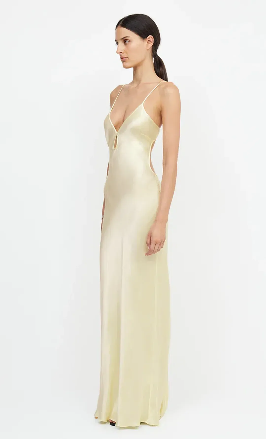 Bec & Bridge Cedar City Maxi Dress Ice Yellow Size 8 for rent on The Volte - main image
