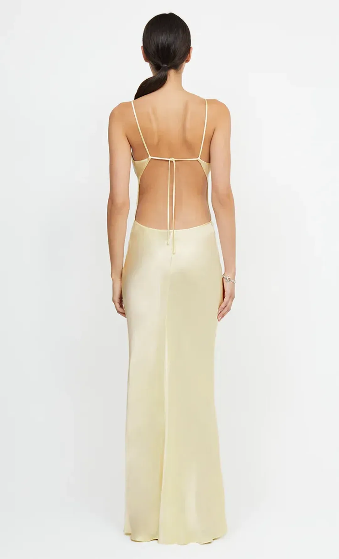 Bec & Bridge Cedar City Maxi Dress Ice Yellow Size 8 for rent on The Volte - main image