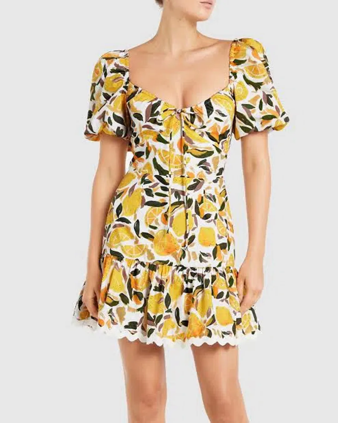Rebecca Vallance Amarilla Mini Dress Print Size 10 for rent on The Volte - main image