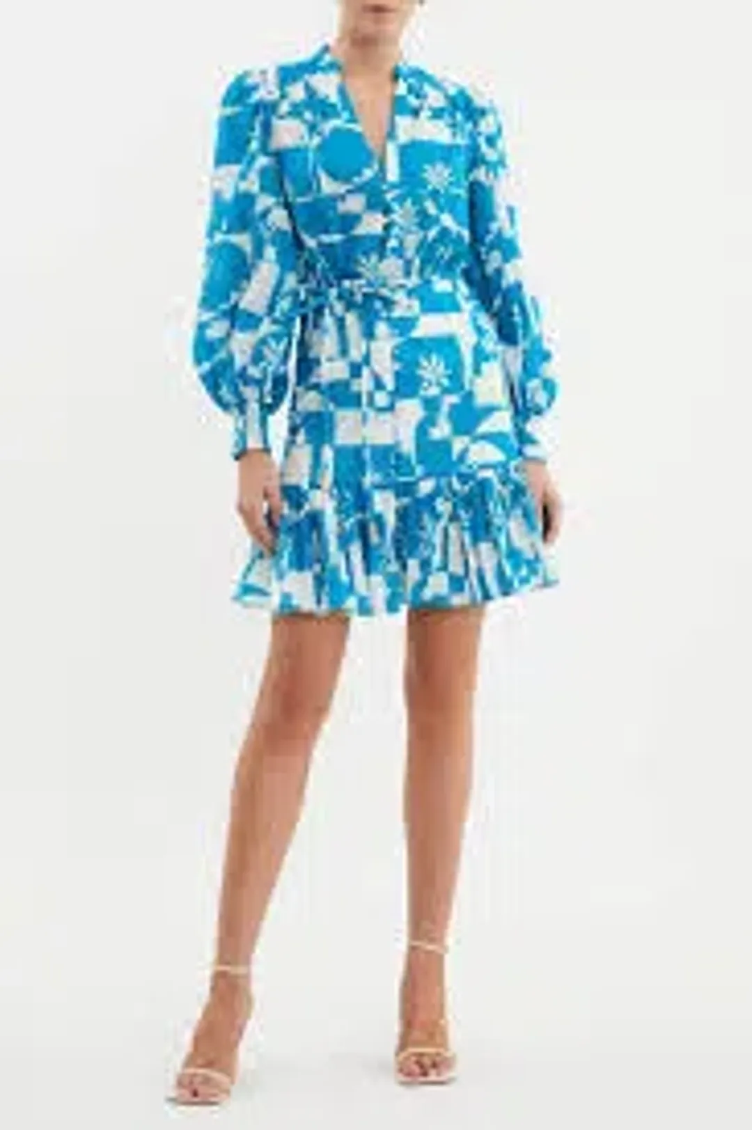 Rebecca Vallance Ibiza Mini Dress Print Size 10 for rent on The Volte - main image