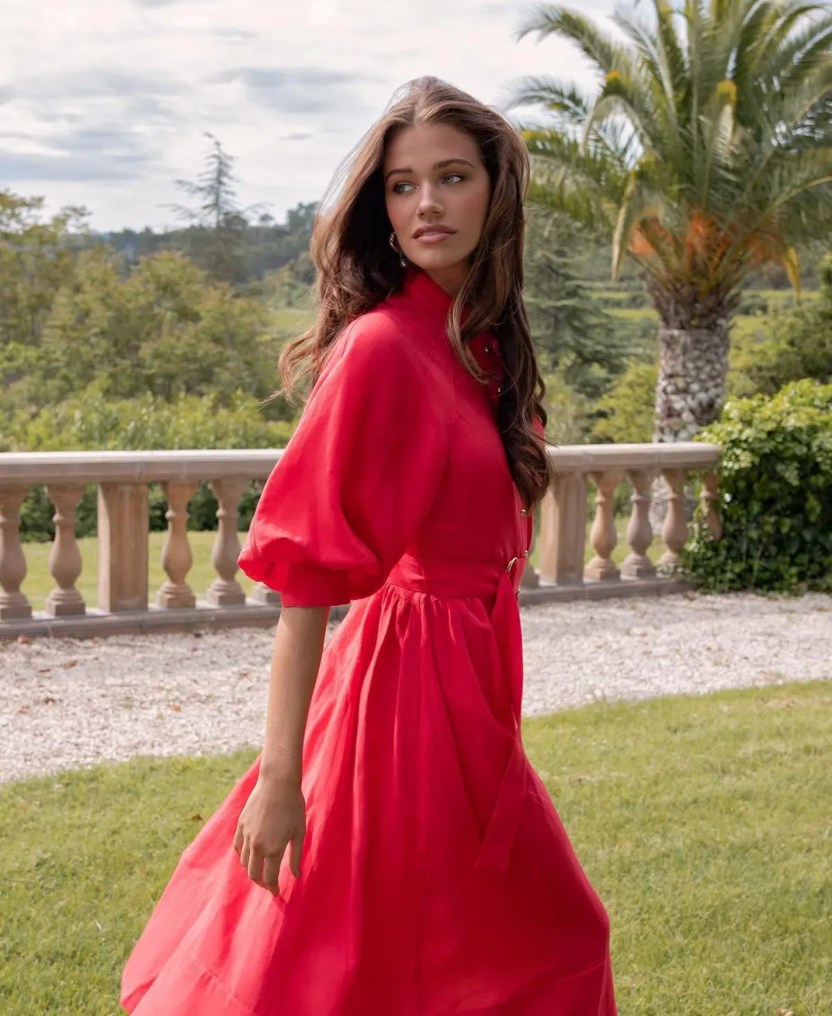 Sheike Piper Midi Dress in Watermelon sz16 - Image 1