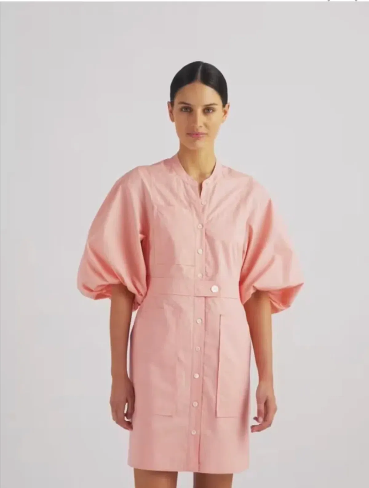 Oroton Short Utility Dress in Primrose Size 10 - Image 2