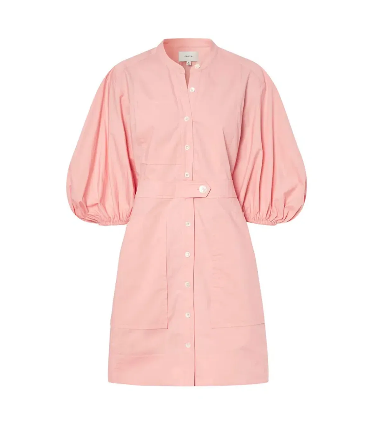 Oroton Short Utility Dress in Primrose Size 10 - Image 4