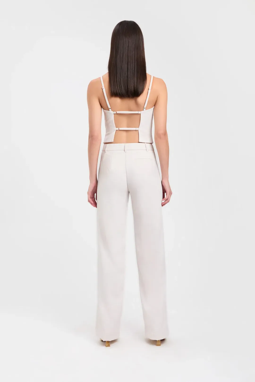 Kookai Ariel Low Rise Pant White Sand Size 36 / AU 8 for rent on The Volte - main image