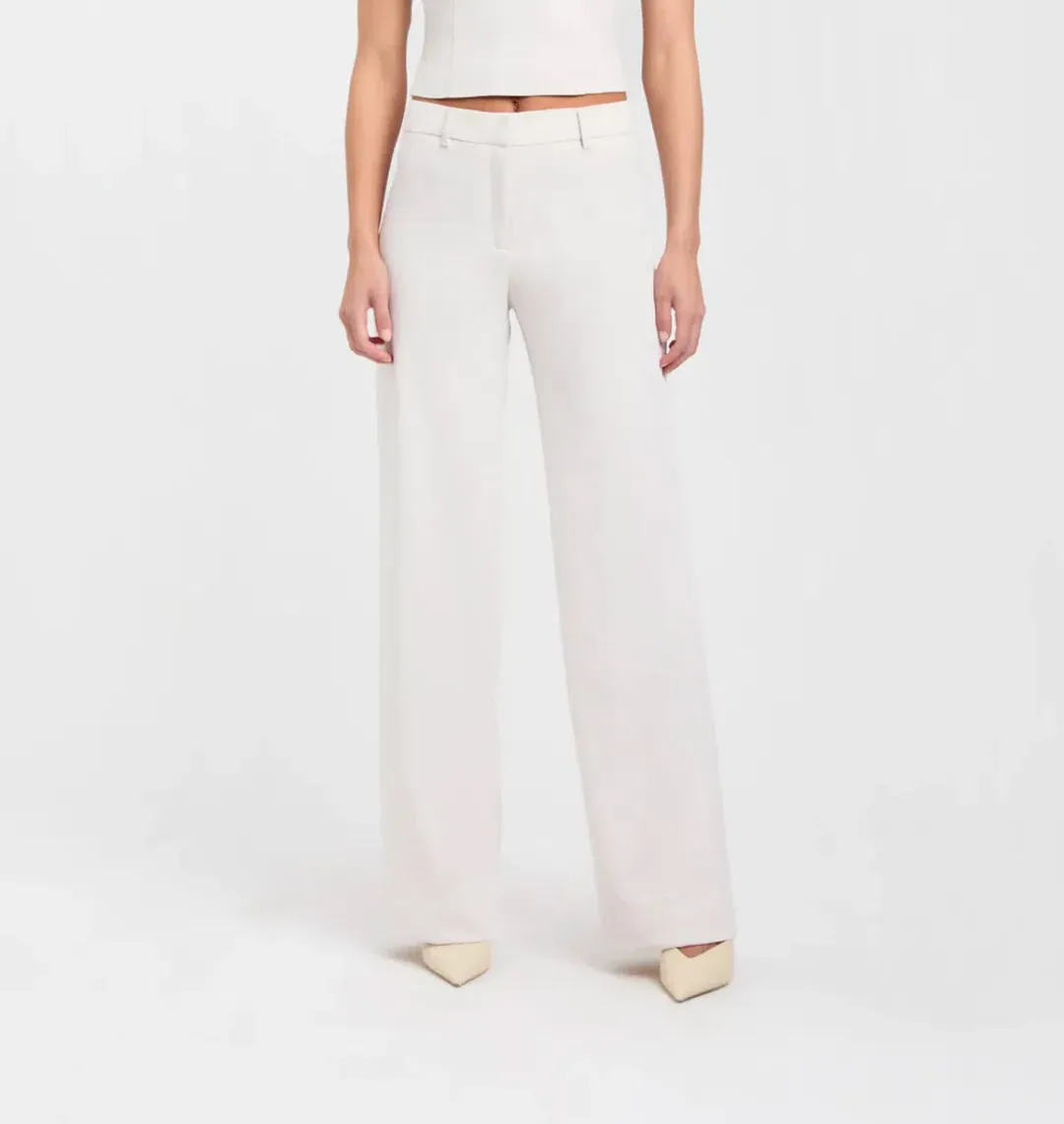 Kookai Ariel Low Rise Pant White Sand Size 36 / AU 8 for rent on The Volte - main image