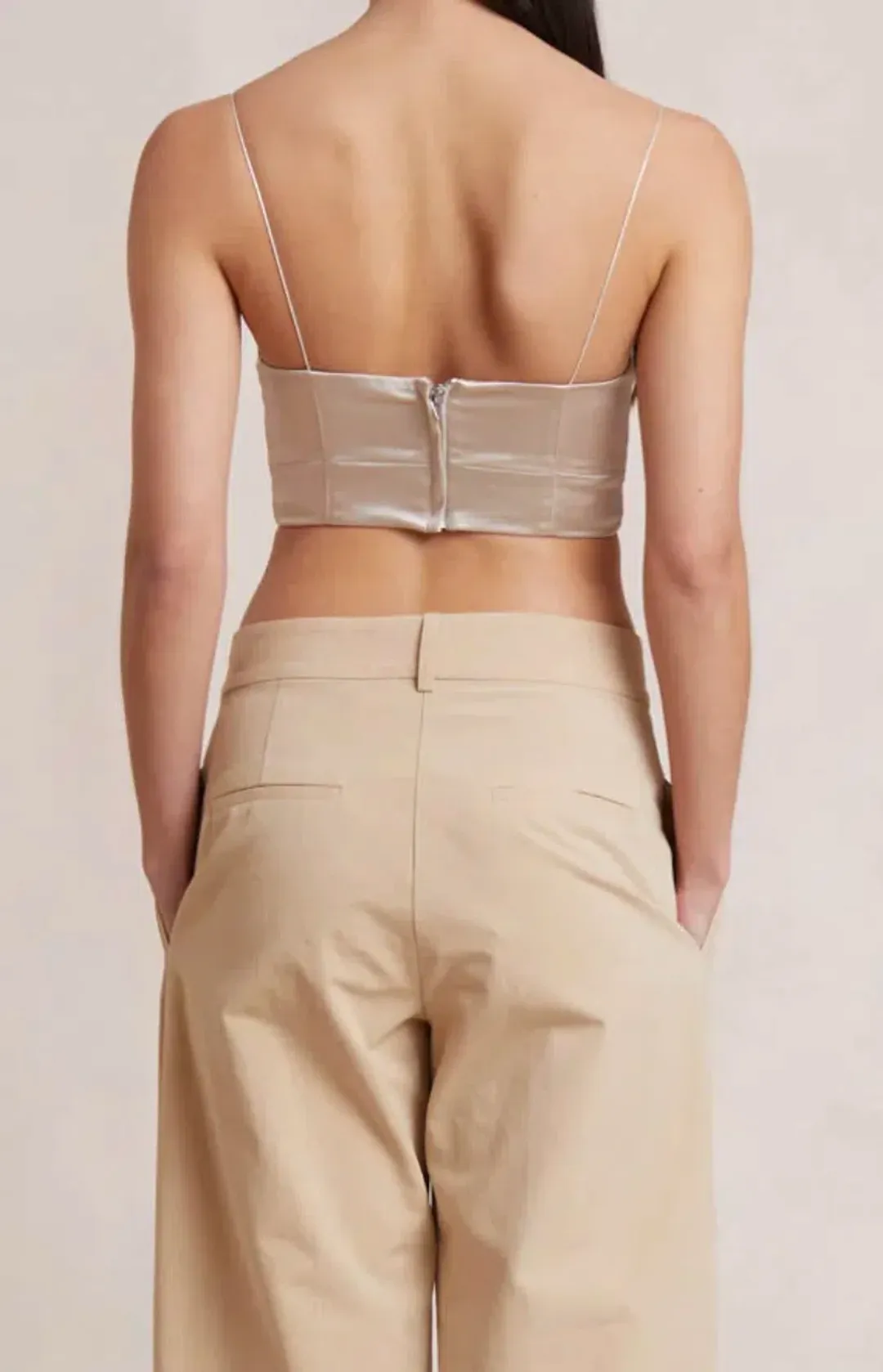 Bec & Bridge Heather Top Beige Size 6 for rent on The Volte - main image