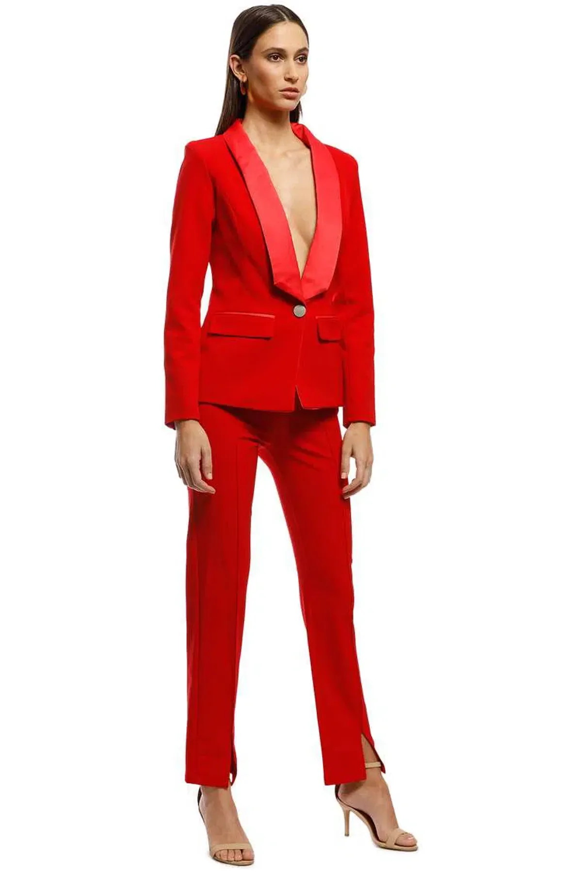 Bianca and Bridgett Milan Blazer and Pants Set Red Size 14 - Image 2