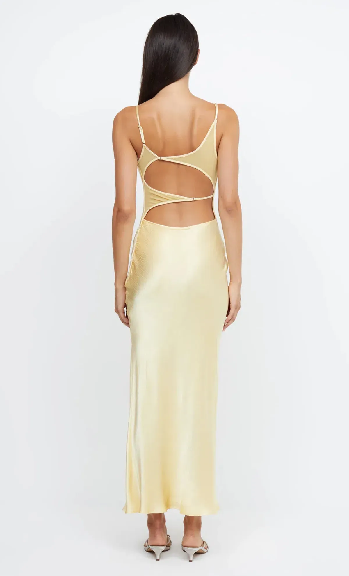 Bec & Bridge Margot V Maxi Dress Butter Yellow Size 8 - Image 2