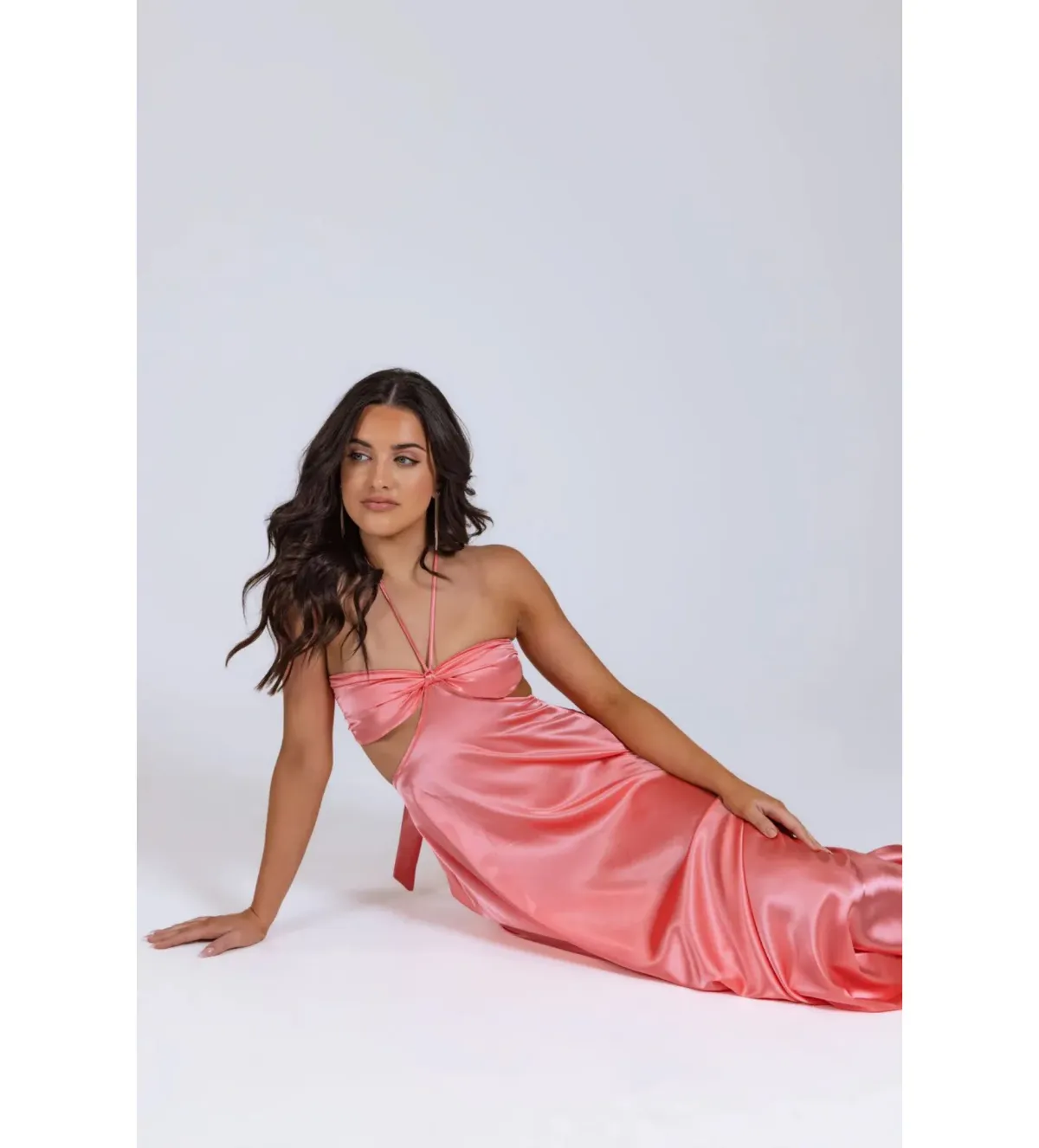 Lane + Sass Lucy Guava Gown Pink Size AU 8 - Image 7