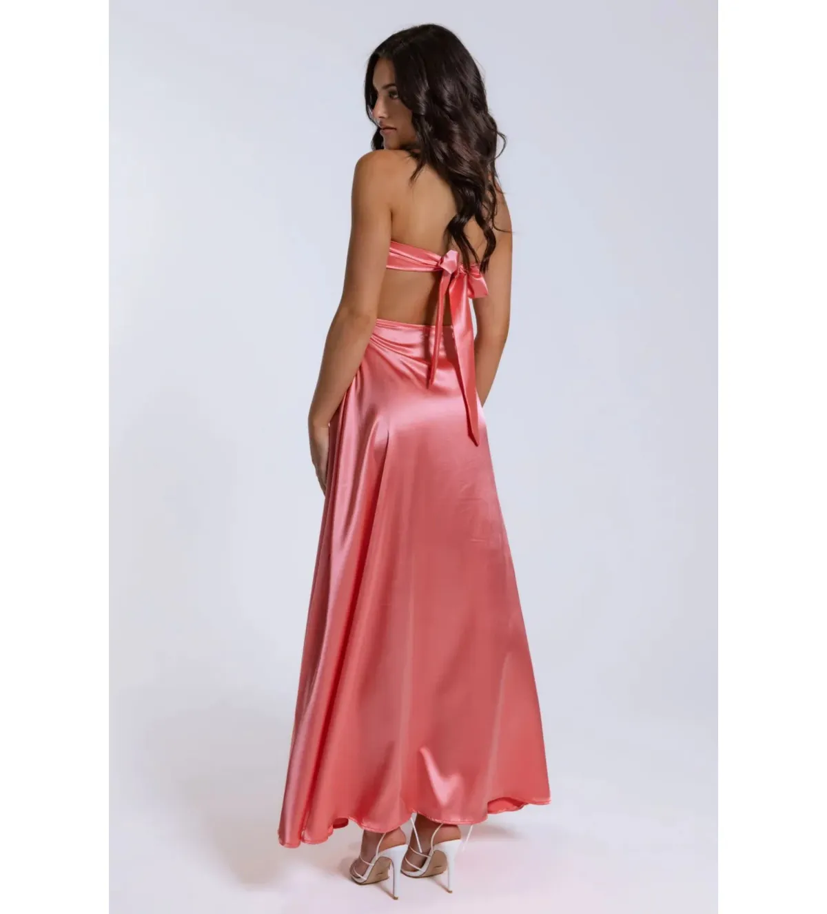 Lane + Sass Lucy Guava Gown Pink Size AU 8 - Image 5