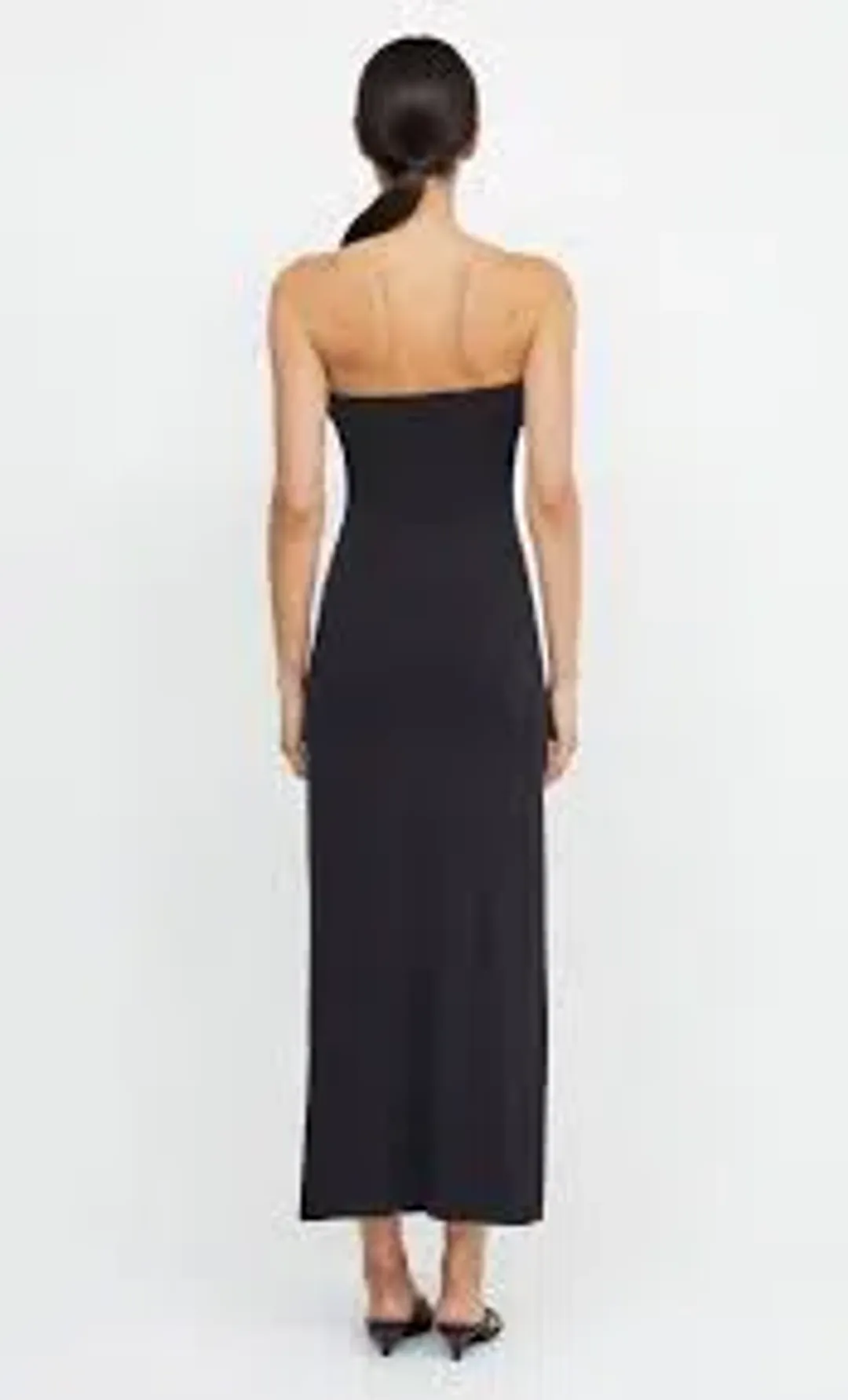 Bec & Bridge Myla Strapless Dress Black Size 8 for rent on The Volte - main image