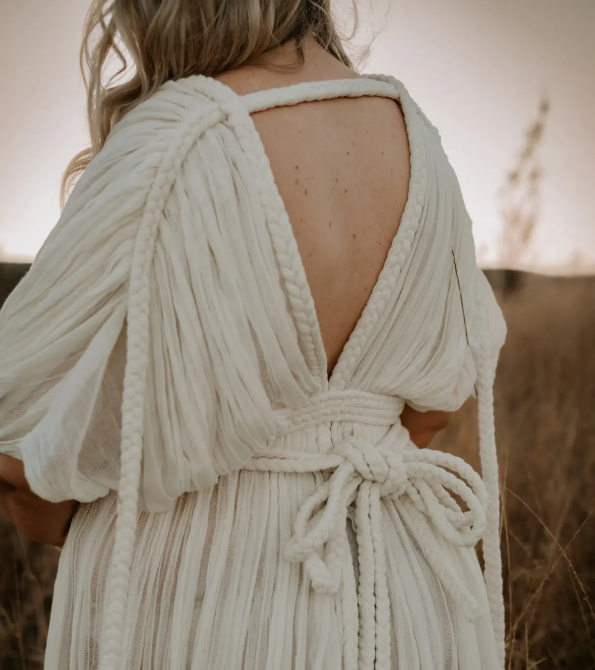 Chic Le Frique Ophelia Maxi Dress Bone One Size - Image 5