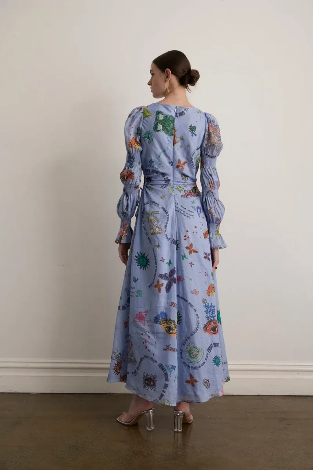 Kate Ford  Caracus Cut Out Gown Print  for rent on The Volte - main image