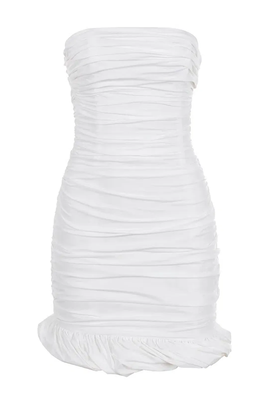 House of CB Rema Mini Dress White Size M Au 10  for rent on The Volte - main image