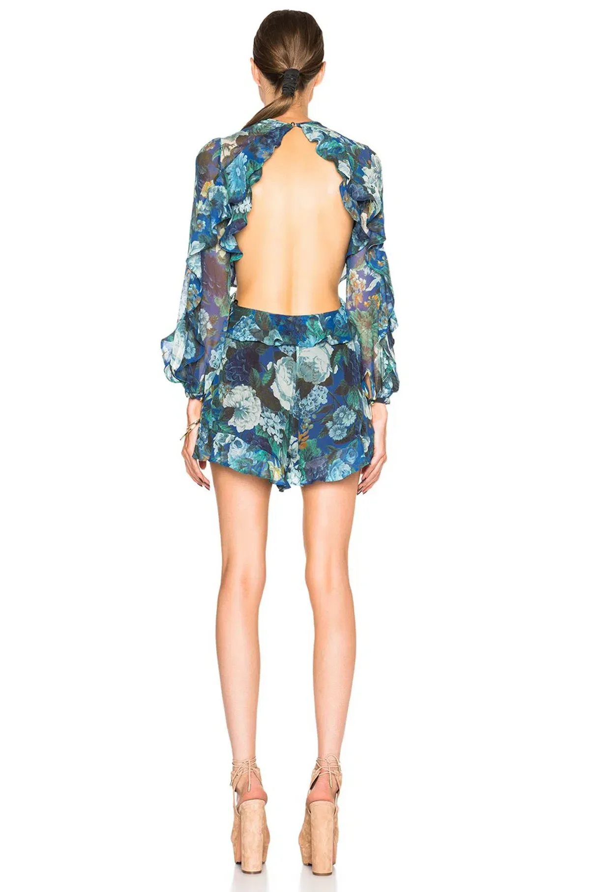 Zimmermann Esplanade Flute Playsuit Floral Size 8 - Image 3