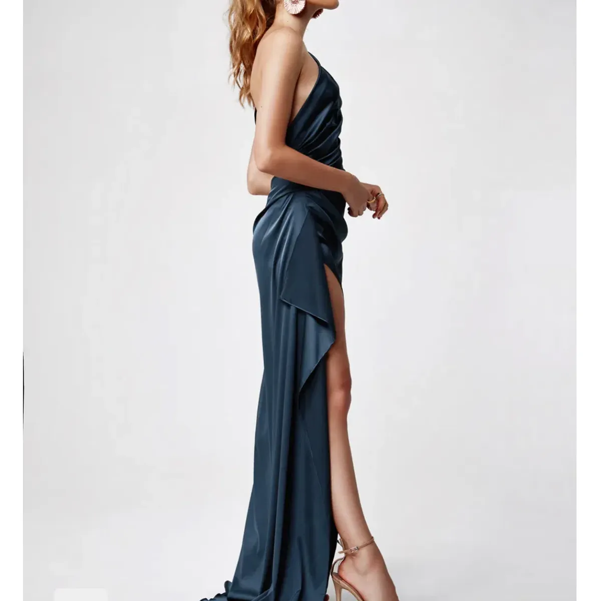 Lexi Samira Maxi Dress Orion Blue Size 8 - Image 2