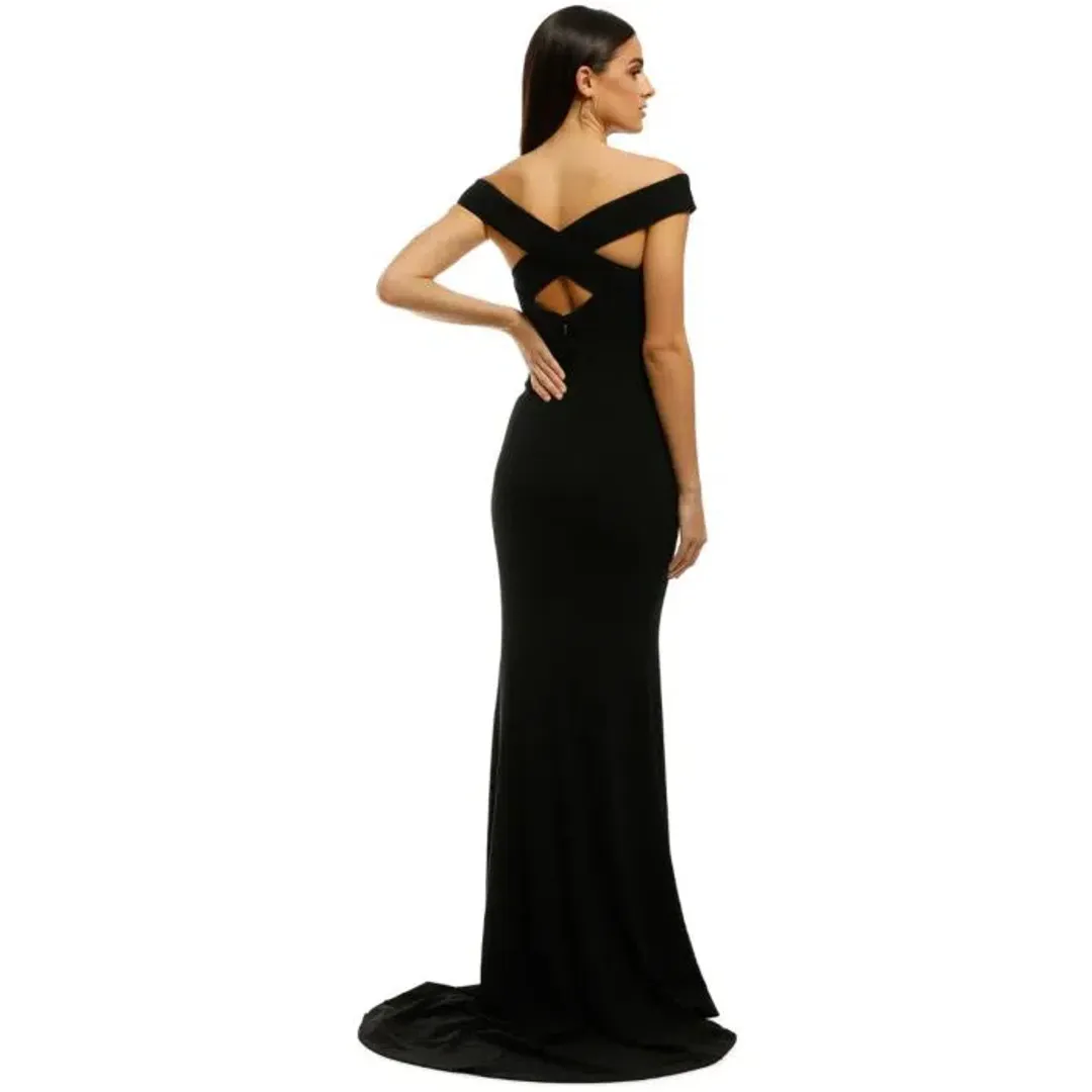 Samantha Rose Thompson Gown in Black Size 14 for rent on The Volte - main image