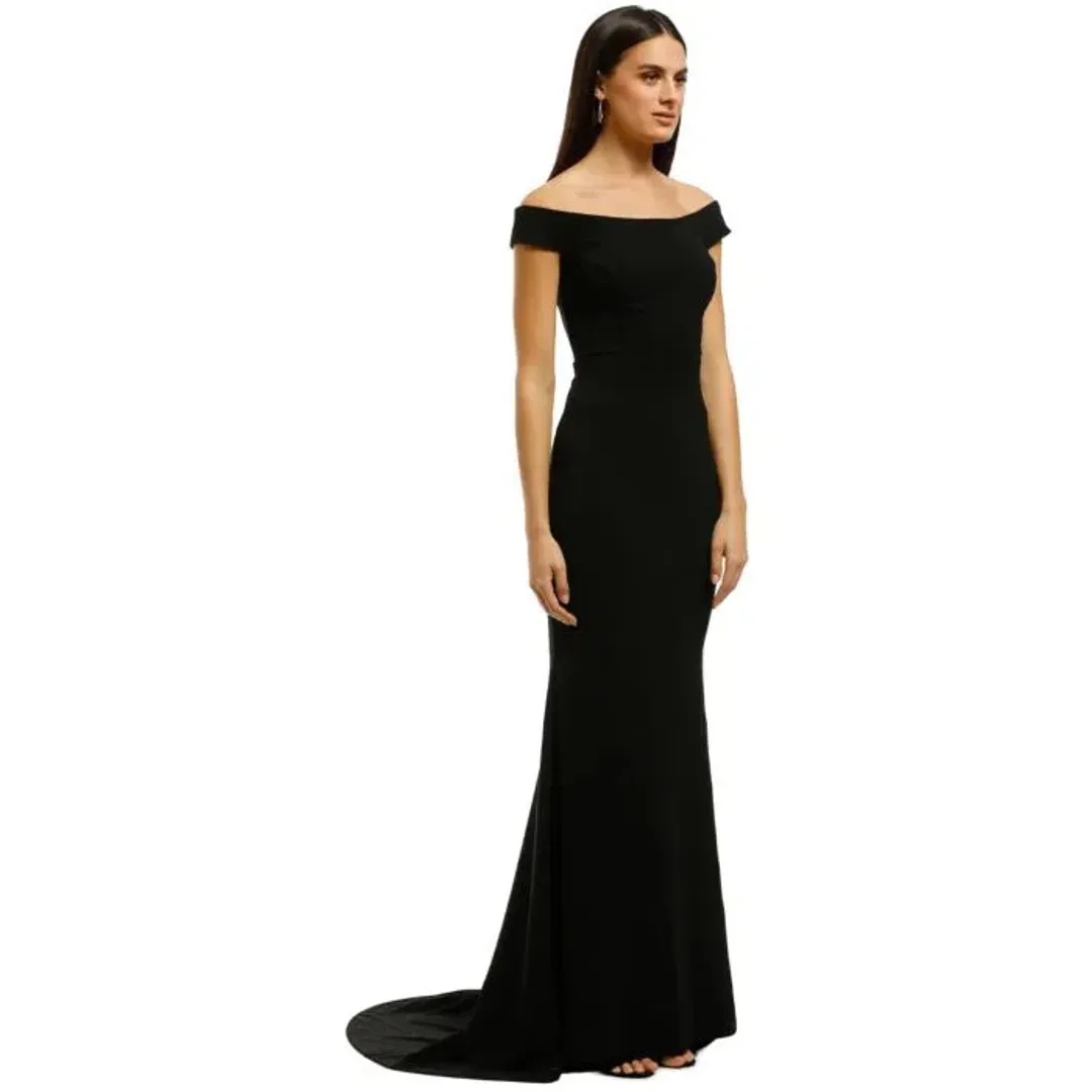 Samantha Rose Thompson Gown in Black Size 18 for rent on The Volte - main image
