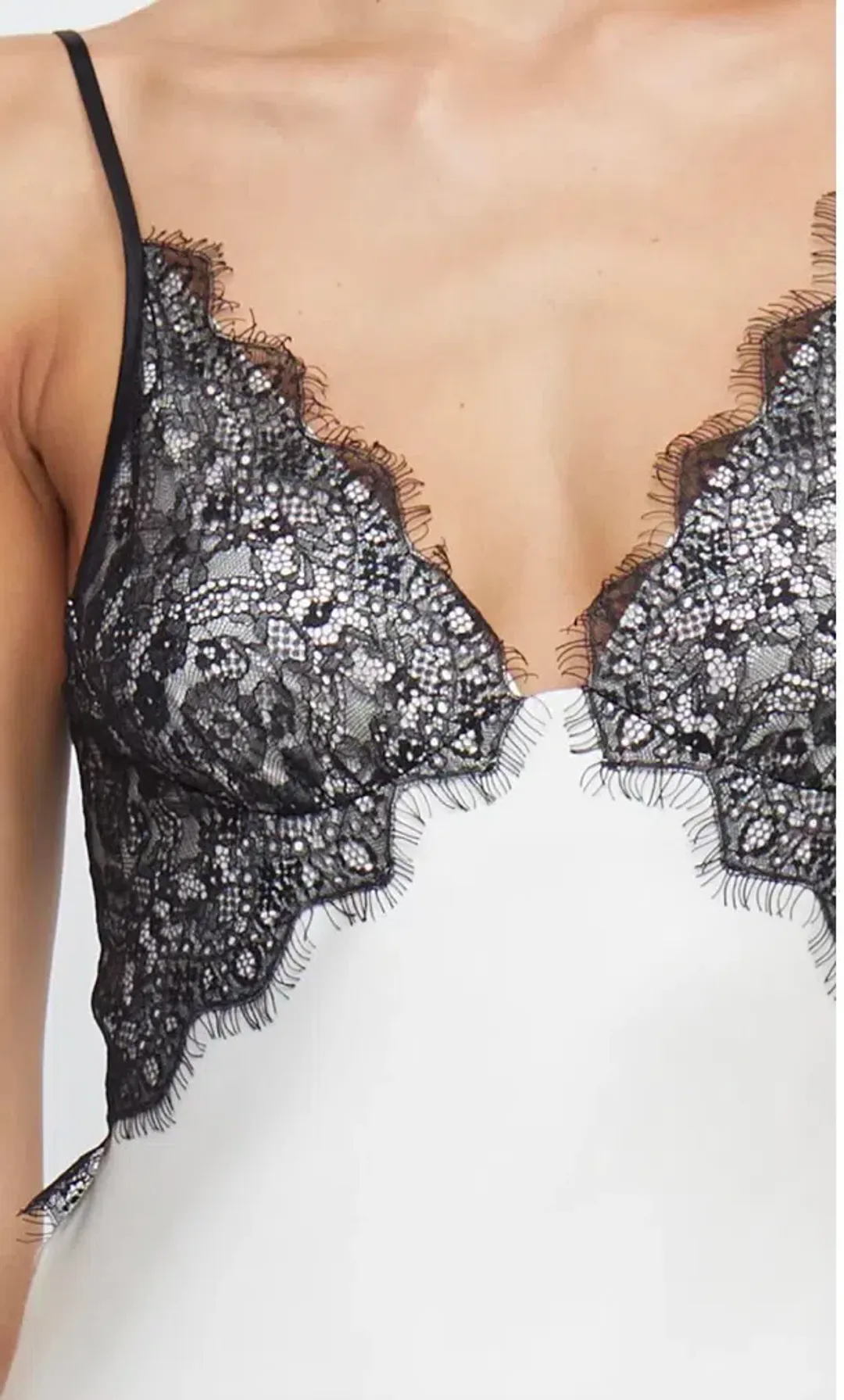 Bec & Bridge Emery Lace Maxi Dress in Ivory/Black Size 8 for rent on The Volte - main image