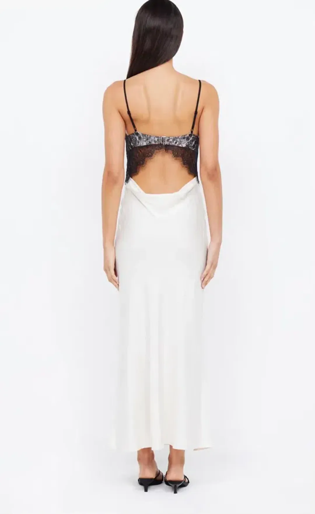 Bec & Bridge Emery Lace Maxi Dress in Ivory/Black Size 8 for rent on The Volte - main image