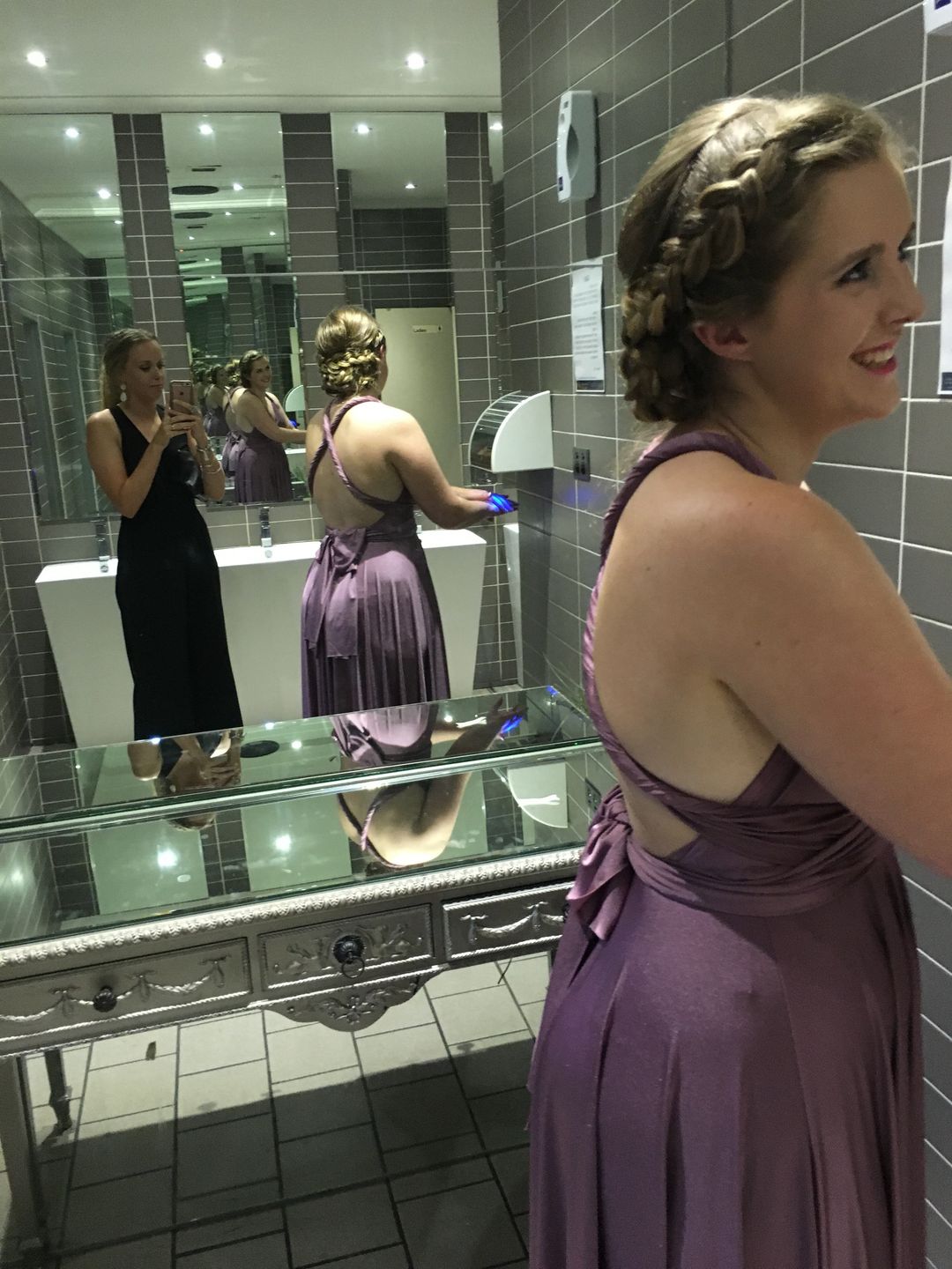 Adjustable Formal Dress Size 12 Purple for rent on The Volte - main image