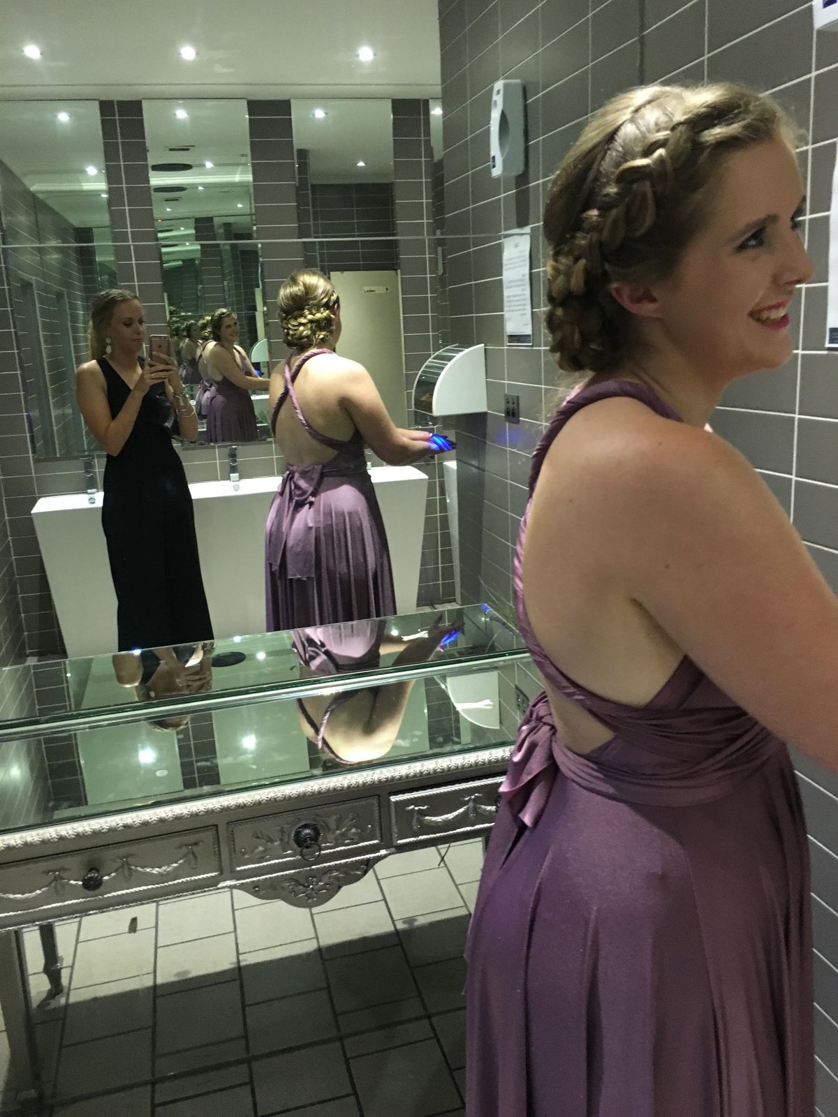 Adjustable Formal Dress Size 12 Purple - Image 2