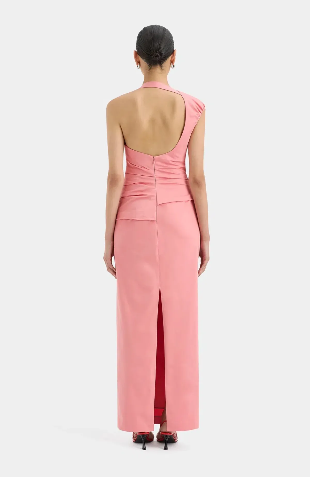 Sir the Label Giacomo Gathered Maxi Dress Pink Size 12 - Image 2