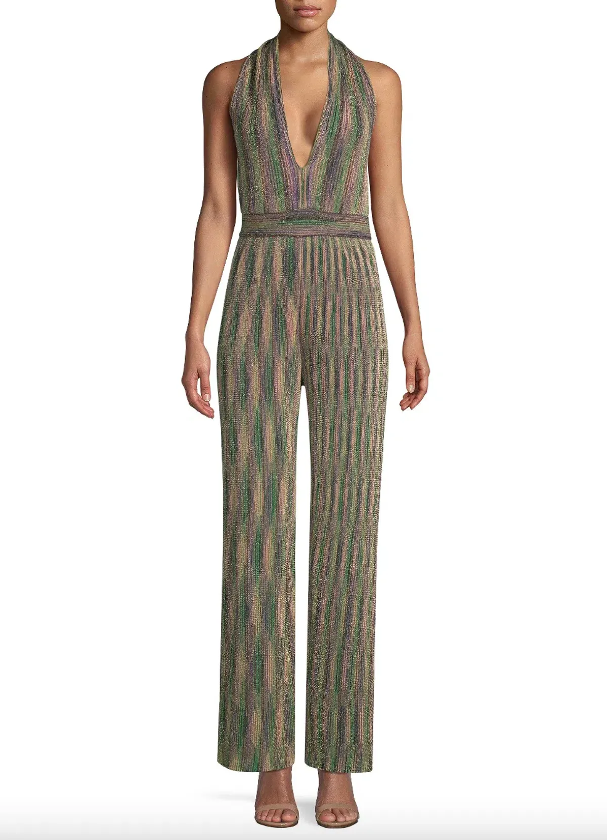 Missoni Halterneck Lurex® Jumpsuit Multi Size 8 - Image 1
