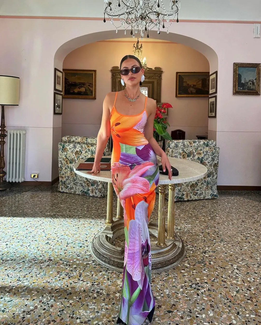 With Harper Lu Riviera Slip Dress Multi Size S/Au 8 for rent on The Volte - main image