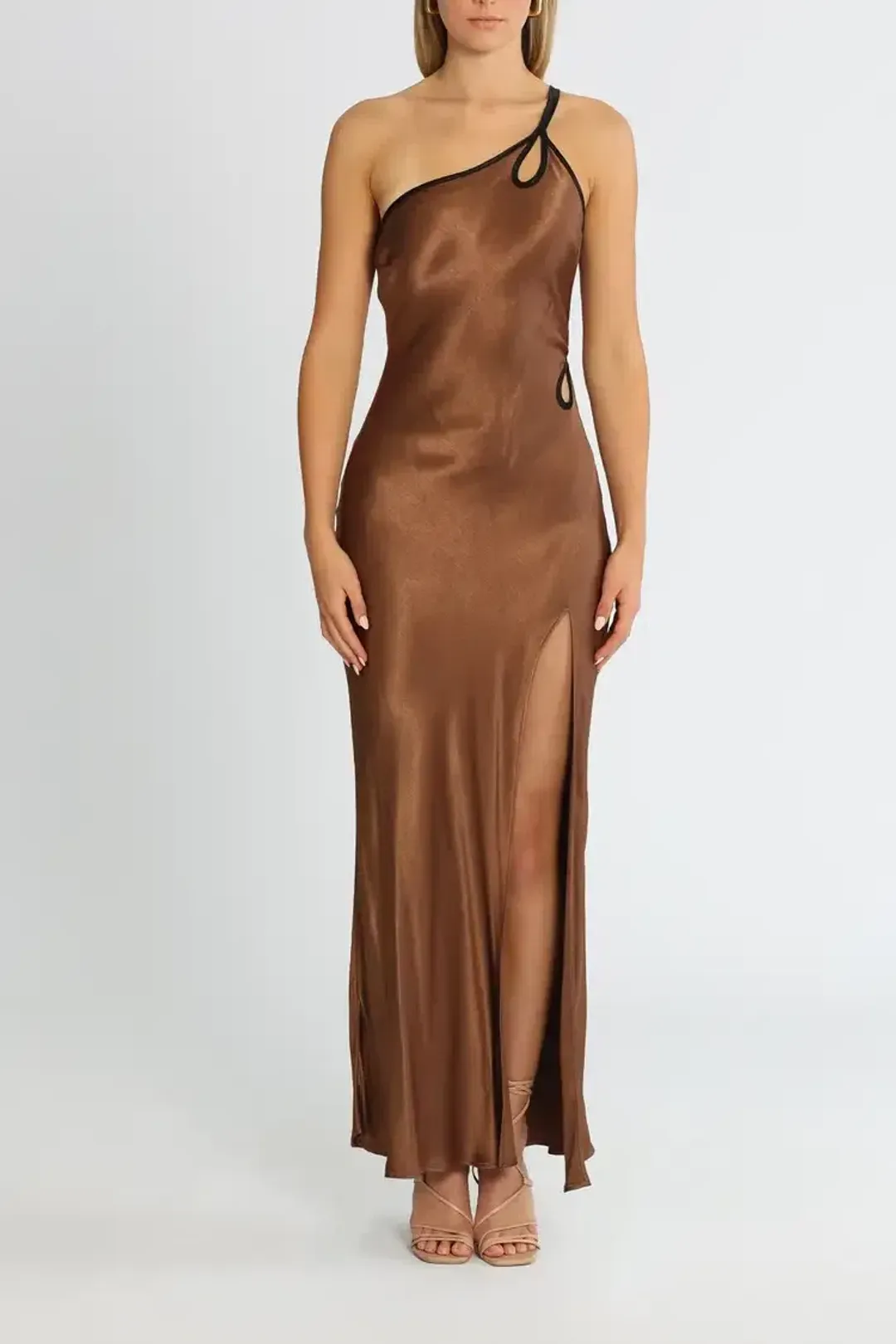 Bec and Bridge Kehlani Maxi Dress in Chocolate Size 14 for rent on The Volte - main image