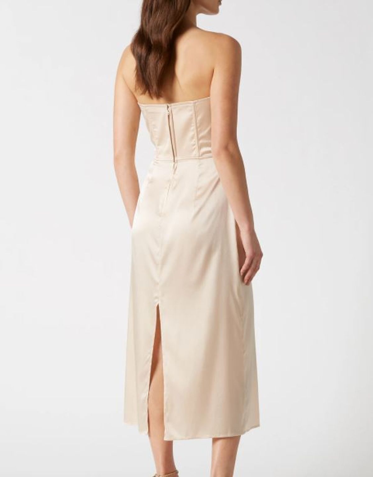 Scanlan Theodore Silk Bustier Slip Nude Size 6 - Image 2