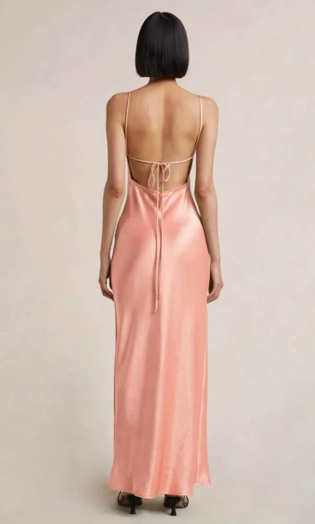 Bec & Bridge Dreamer Tie Maxi Dress Coral Size AU 6 - Image 3