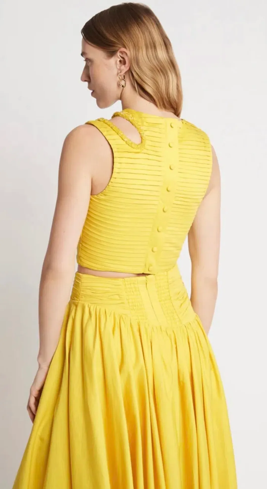 Aje Jolie Abstract Cut Out Top Size 14 & Jolie Asymmetric Midi Skirt Size 12  for rent on The Volte - main image