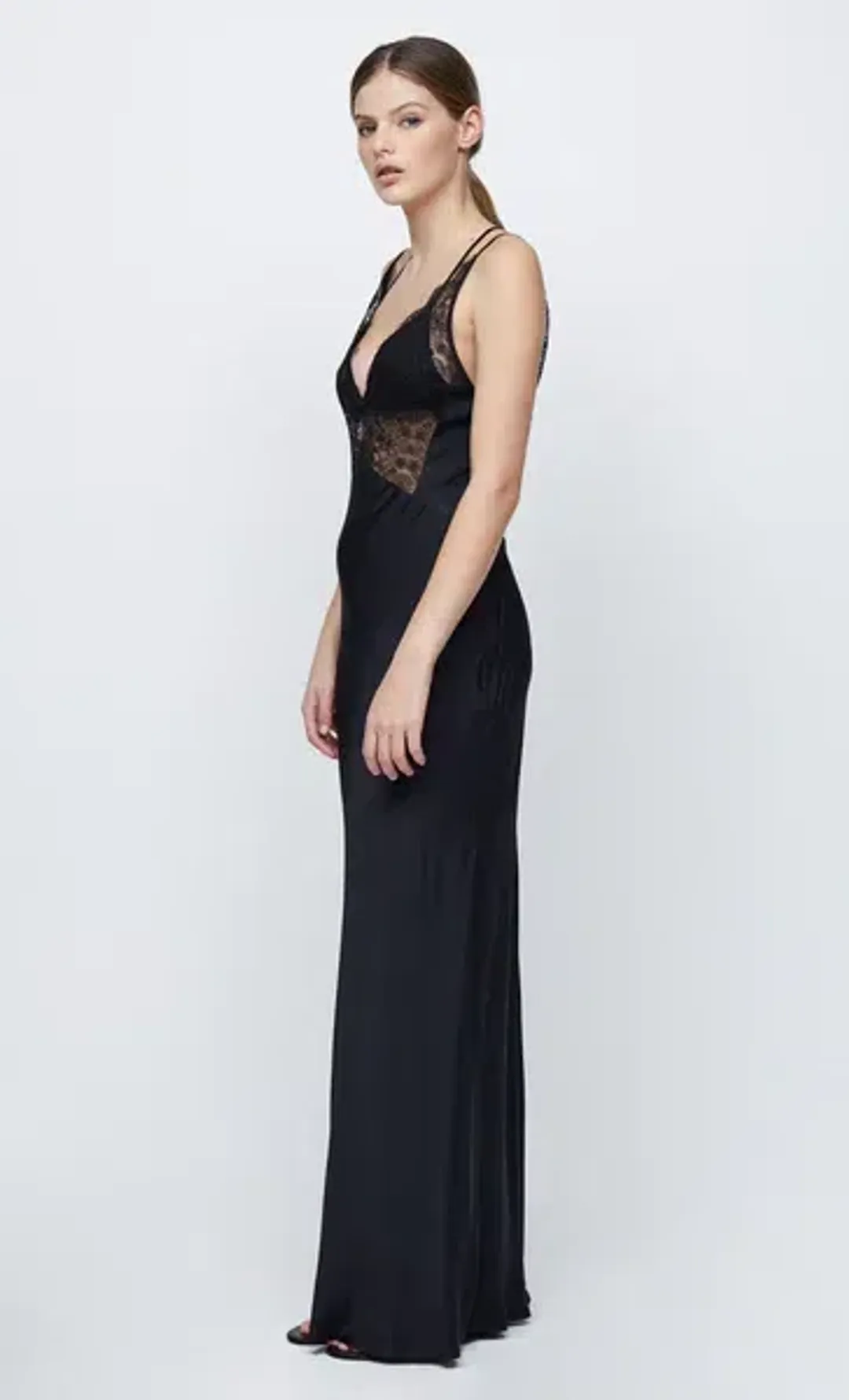 Bec & Bridge Lucille Lace Maxi Dress Black Size 8 for rent on The Volte - main image