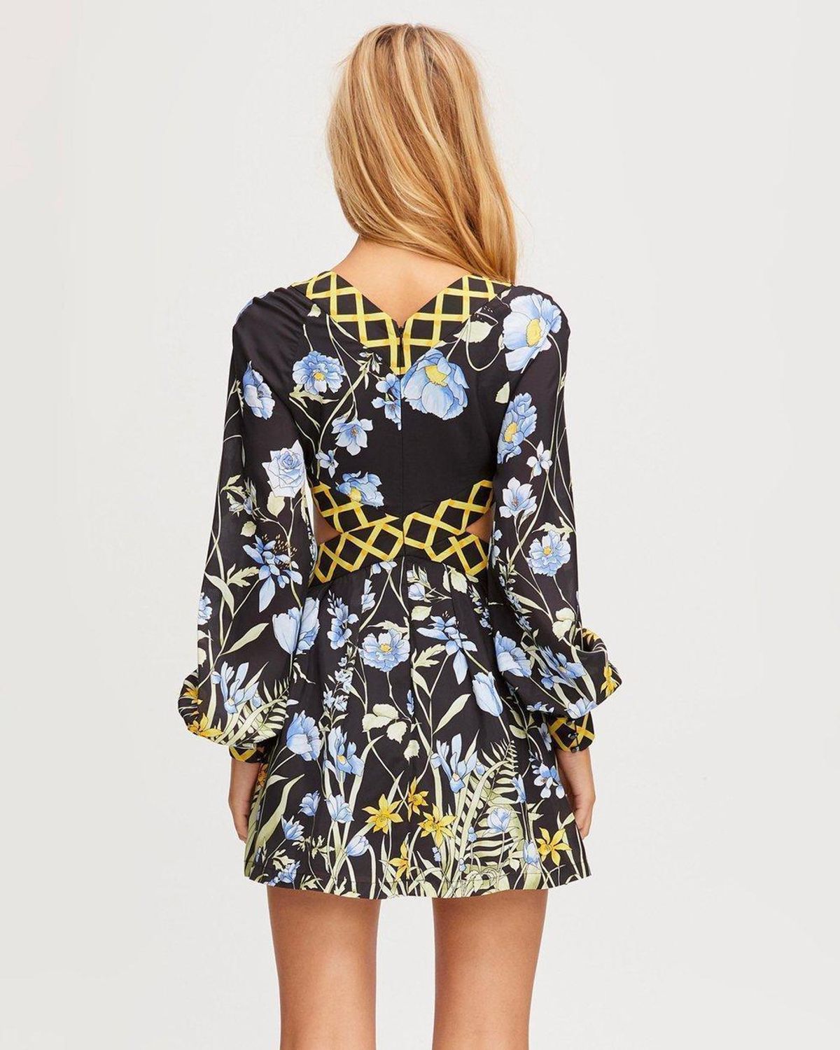 Alice Mcall Flower Girl Mini Dress Black Size 4  - Image 2