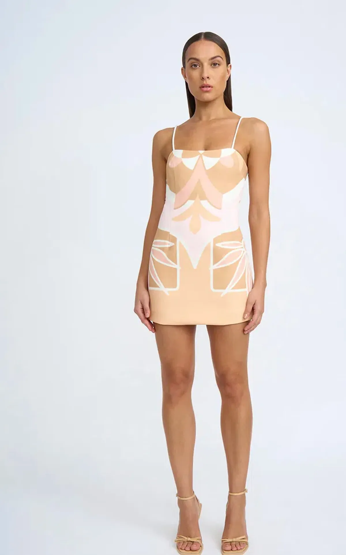 By Johnny Desert Blooms Shift Mini Dress Multi Size 10 - Image 2