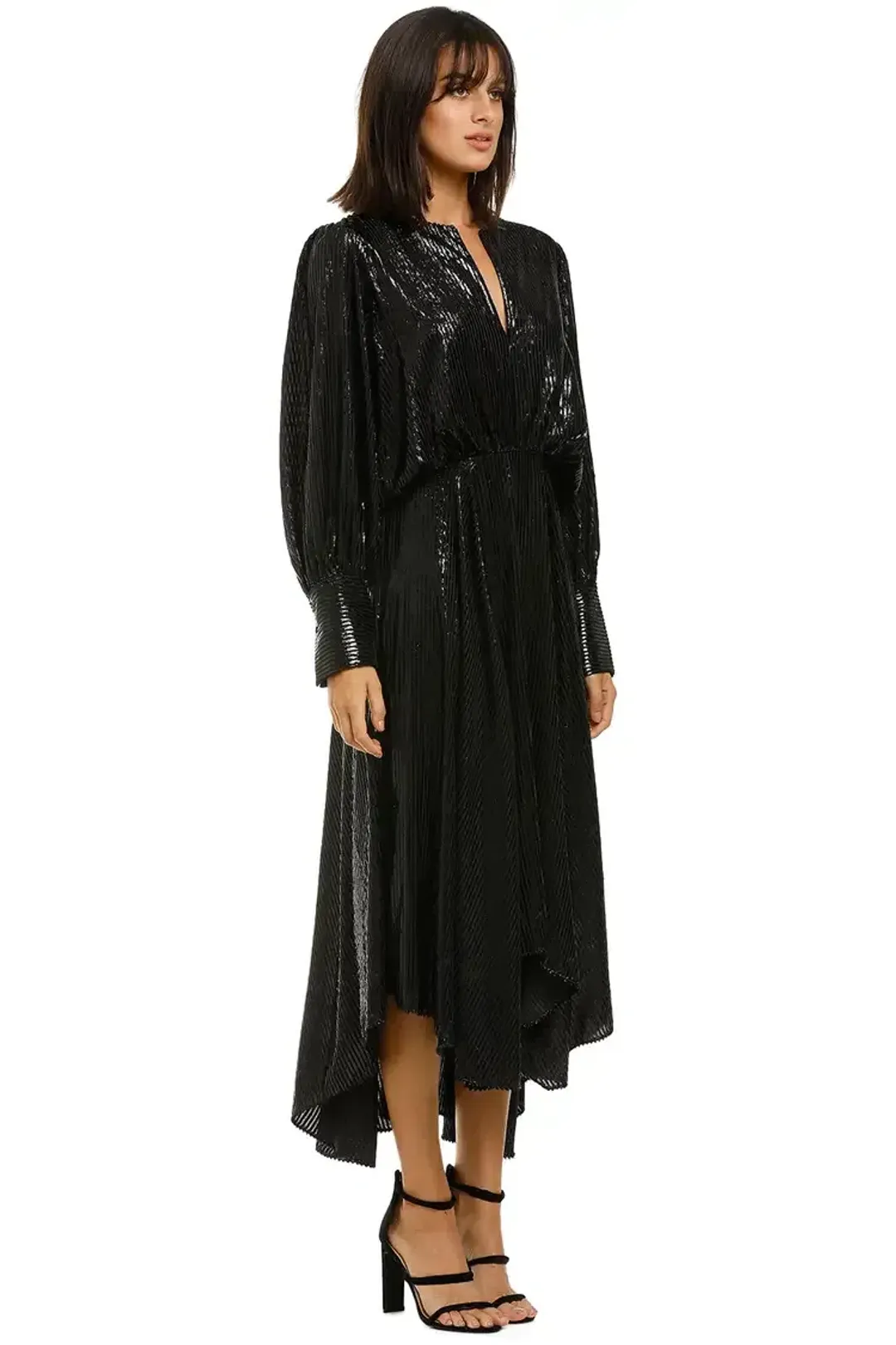 Camilla and Marc Emelie Waisted Dress in Black Size 10 for rent on The Volte - main image
