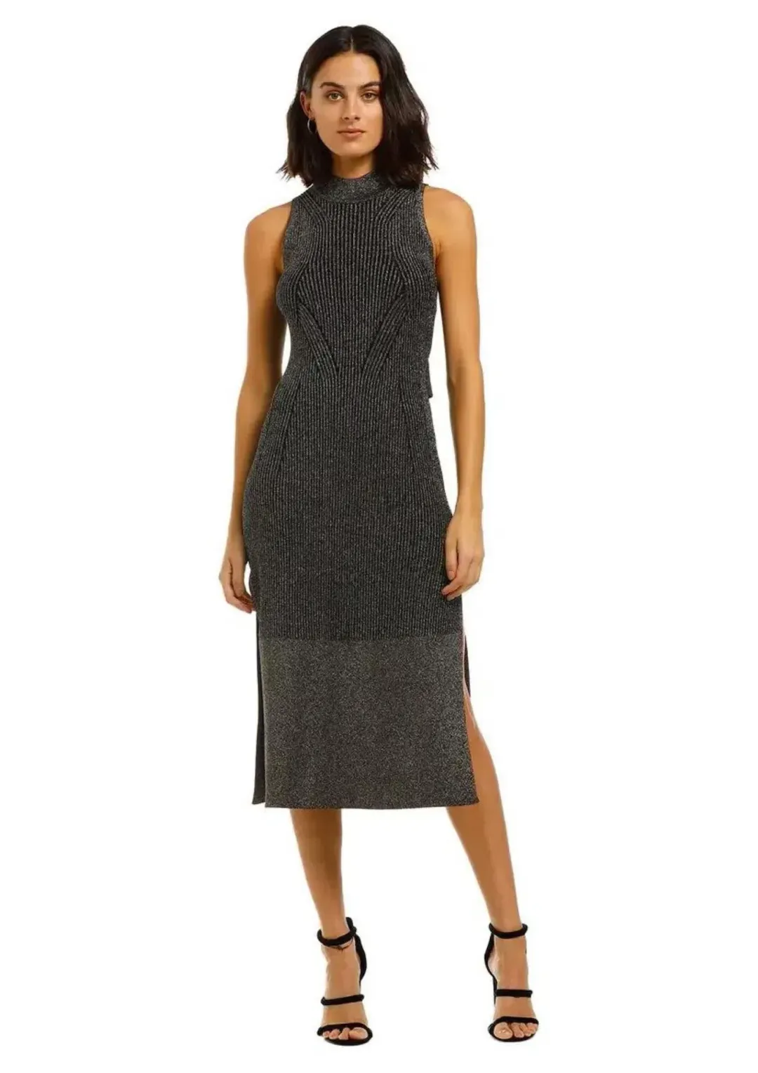 Camilla and Marc Perry Dress in Gunmetal Size 10 for rent on The Volte - main image