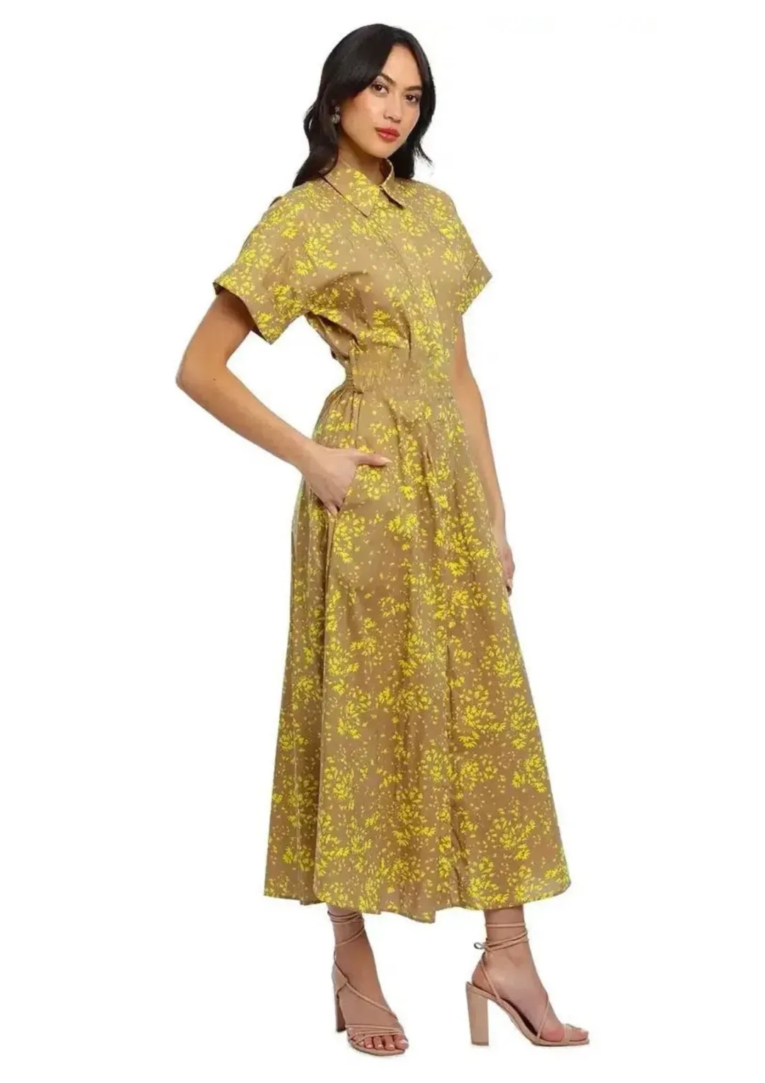Camilla and Marc Maya Midi Dress in Capri Print Size 10 for rent on The Volte - main image