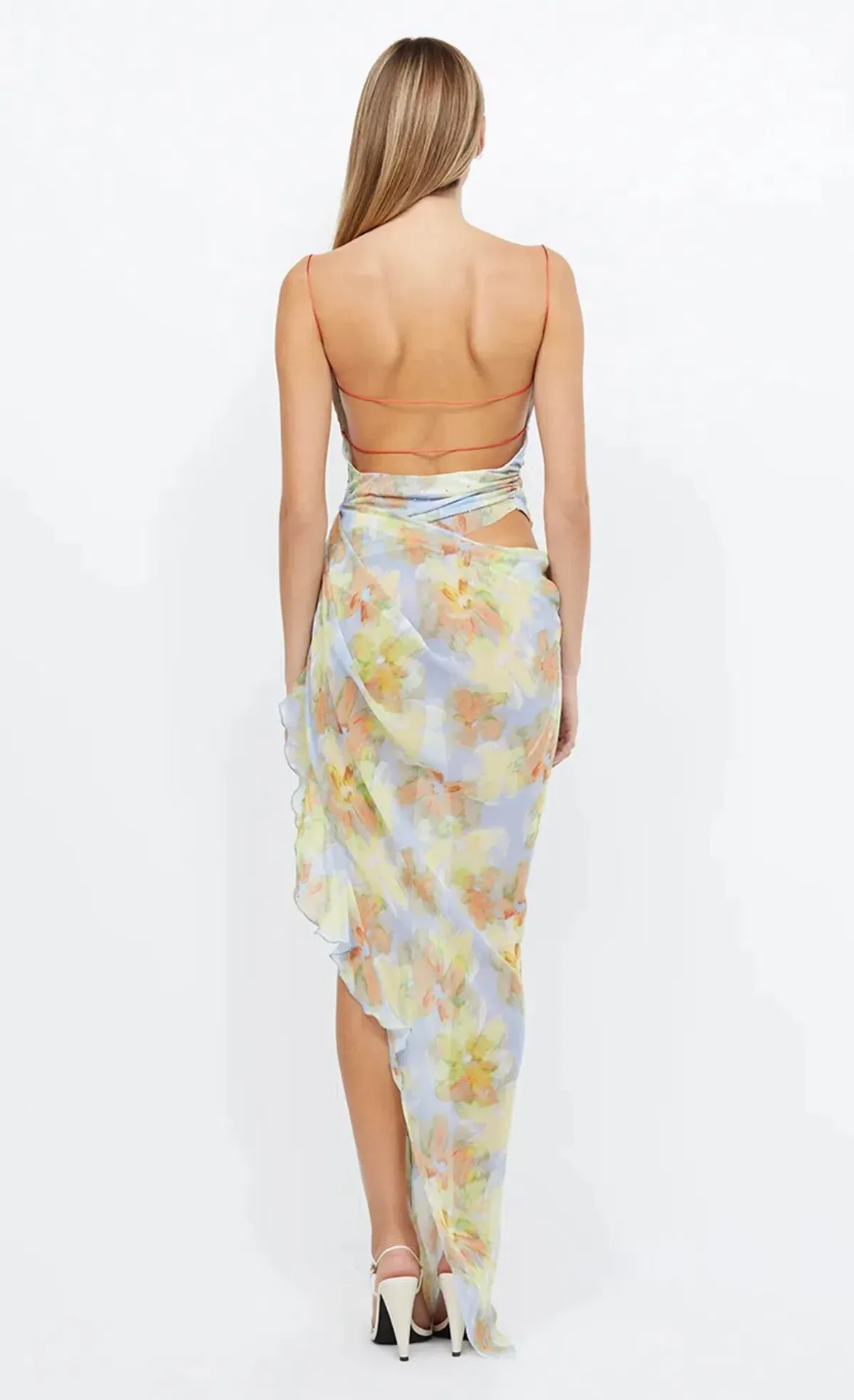 Bec & Bridge Zephy Asym Dress Blue Blossom Size 8  - Image 2